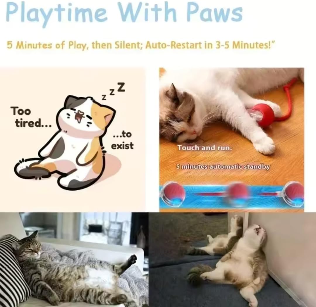 Kuyruklu Otomatik Yuvarlanan Oyun Topu