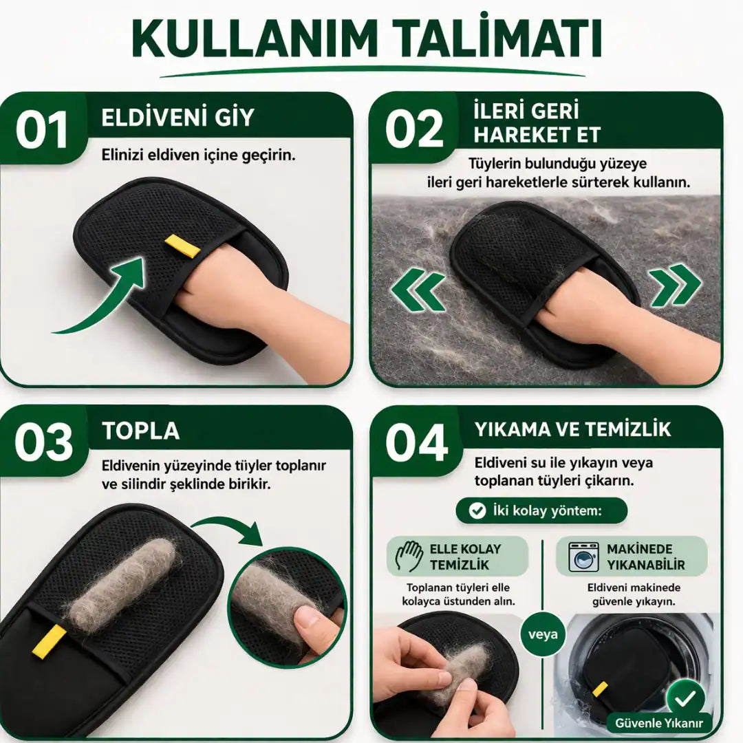Büyük Tüy Toplayıcı Eldiven