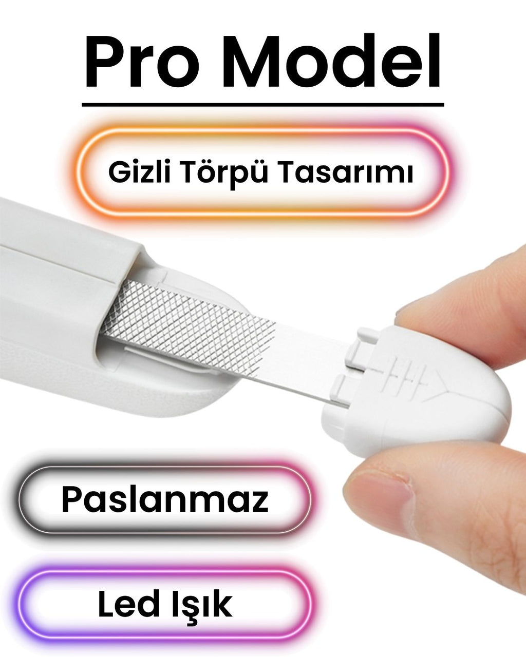 Ledli Kedi Tırnak Makası & Törpüsü | Distribütör Garantili