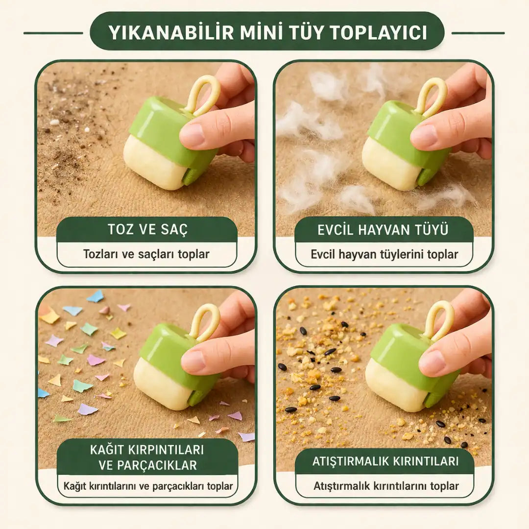 Taşınabilir Tüy Toplayıcı Rulo